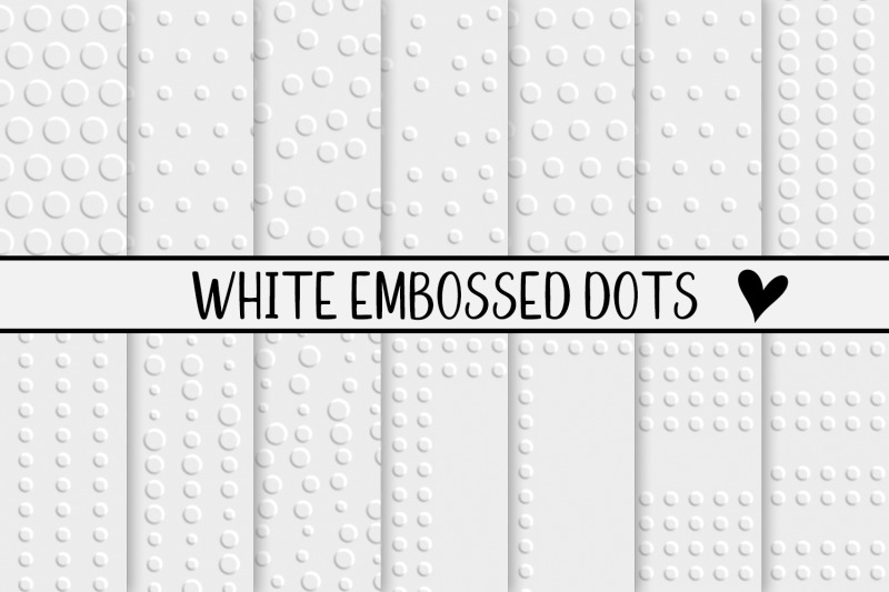 white-embossed-dots