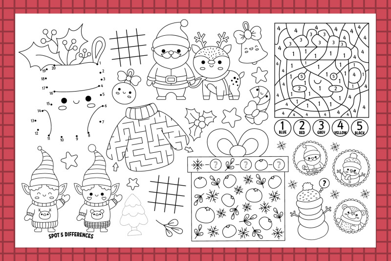kawaii-christmas-coloring-activity-mats
