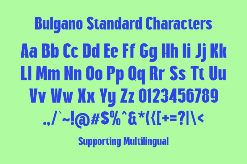bulgano-condensed-display-font