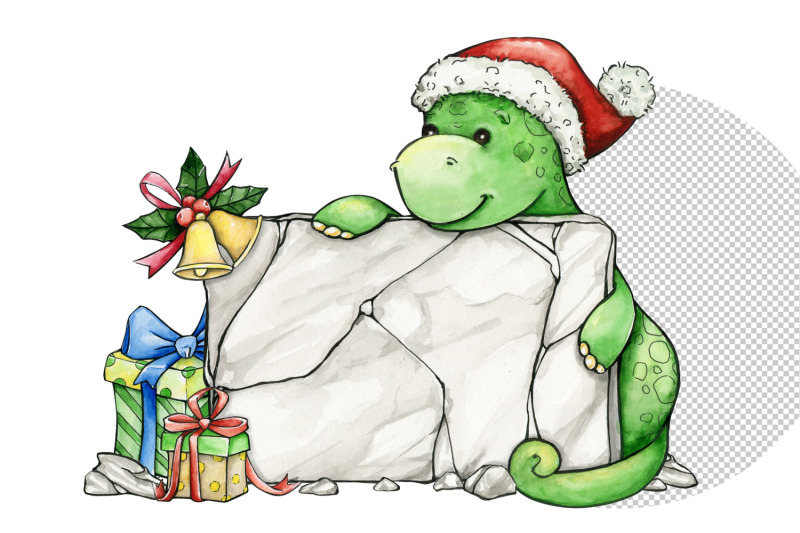 dinosaur-merry-christmas-png-clipart-cartoon-dino-clip-art-watercolor