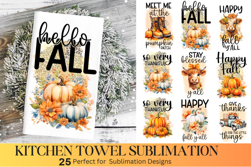 fall-kitchen-towel-sublimation-bundle