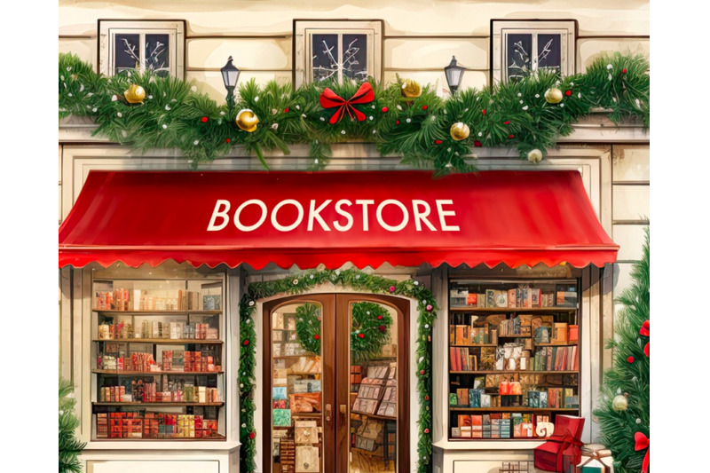 book-store-winter-illustration-sublimation