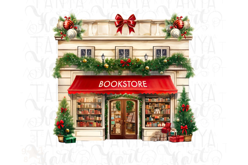 book-store-winter-illustration-sublimation