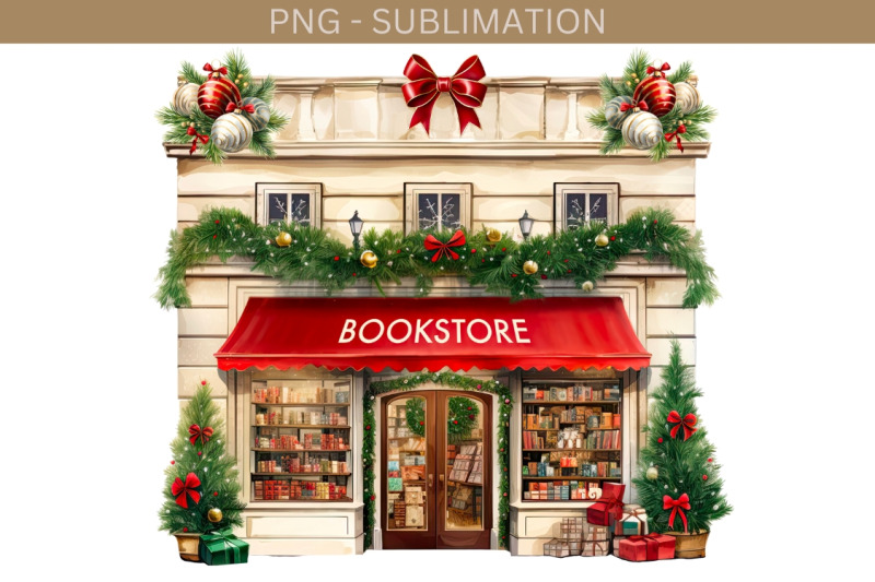 book-store-winter-illustration-sublimation