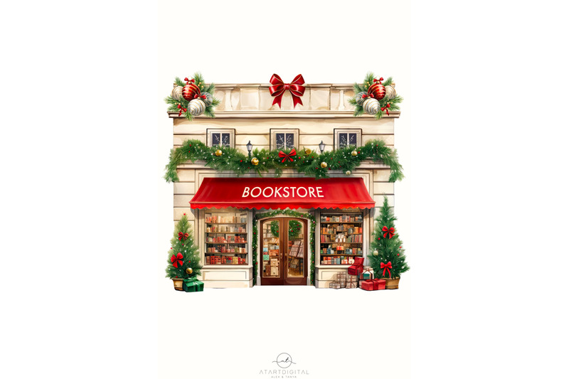 book-store-winter-illustration-sublimation