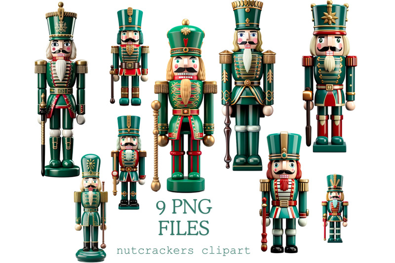 green-vintage-nutcracker-clipart