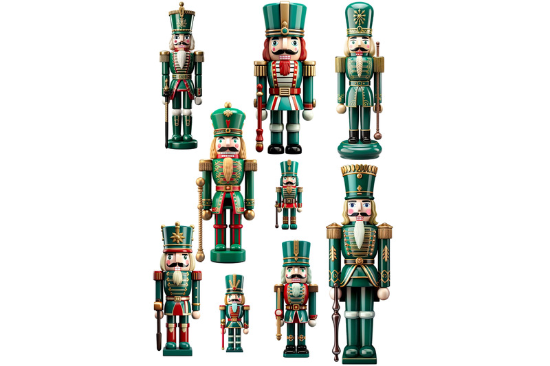 green-vintage-nutcracker-clipart