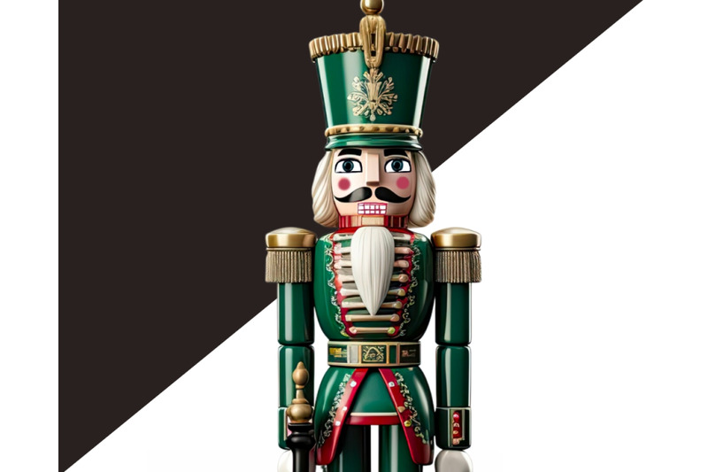 green-vintage-nutcracker-clipart