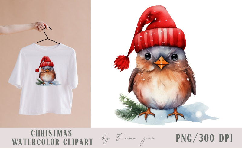 watercolor-sparrow-christmas-winter-bird-clipart-1-png
