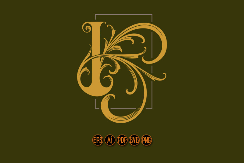 elegance-redefined-letter-k-monogram-logo