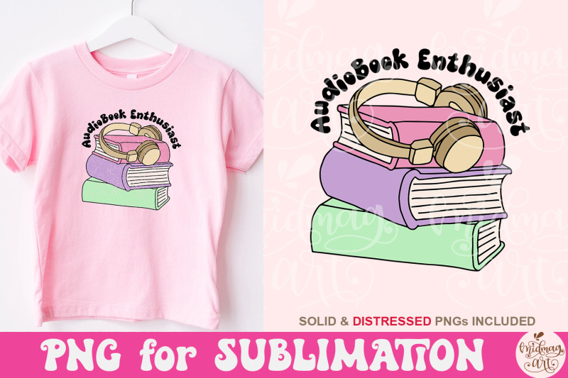 audiobook-enthusiast-png-trendy-book-lover-sublimation