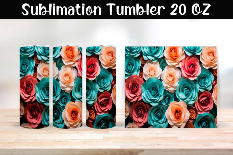 paper-roses-sublimation-tumbler-wrap-20-oz