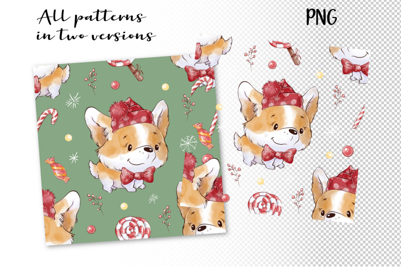 cute-christmas-animals-set-of-seamless-patterns-digital-paper