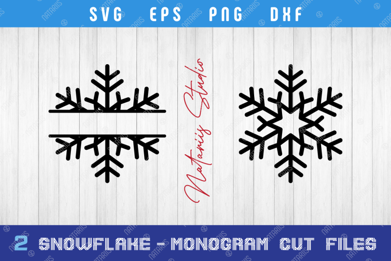 2-snowflakes-monogram-split-svg-cutting-files