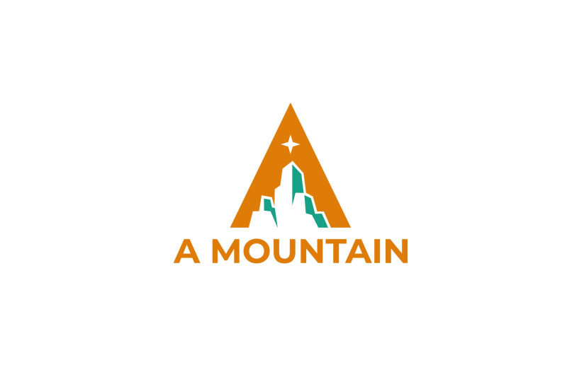 letter-a-mountain-vector-template-logo-design