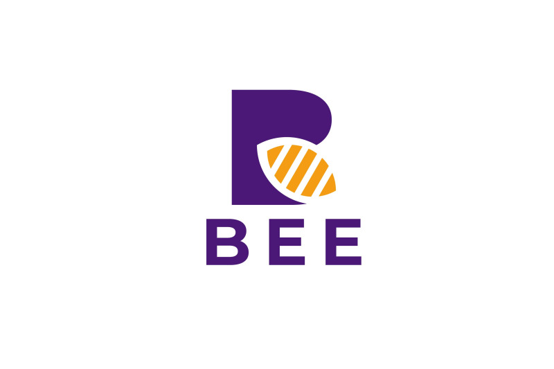 letter-b-bee-vector-template-logo-design