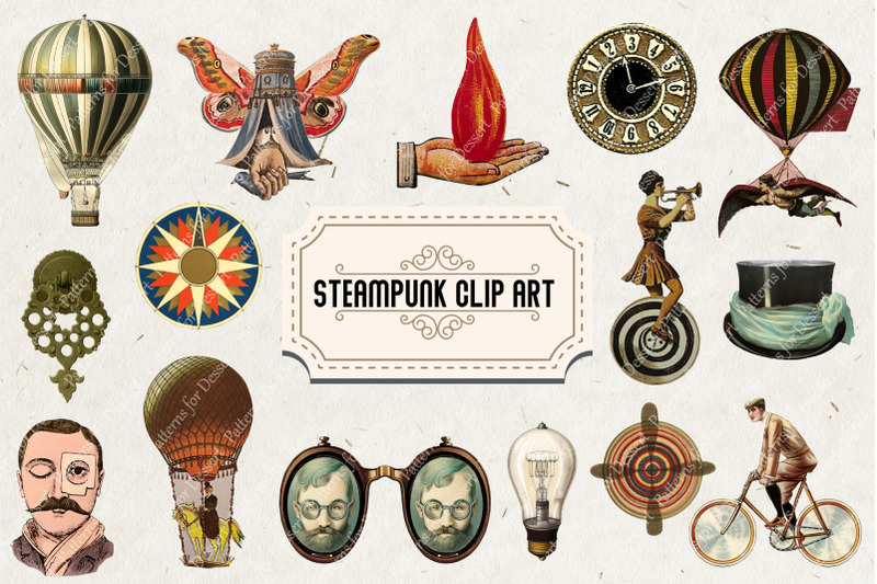 steampunk-clip-art-collection