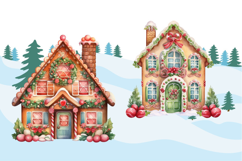 watercolor-christmas-gingerbread-house-clipart