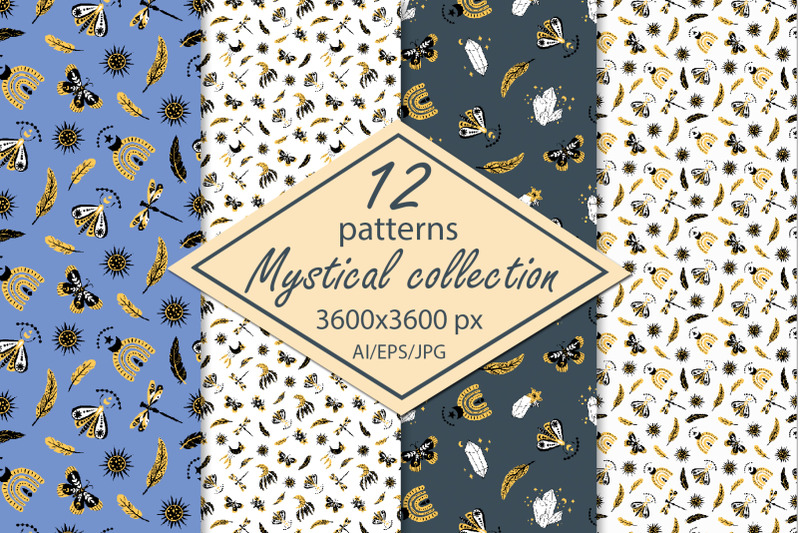 mystical-collection-paper-seamless-patterns
