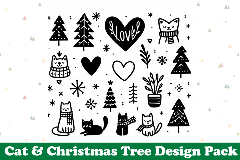 monochrome-christmas-icons-pack