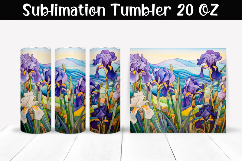 irises-stained-glass-sublimation-tumbler-wrap-20-oz