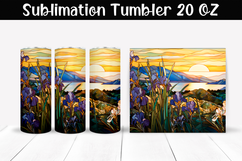 irises-stained-glass-sublimation-tumbler-wrap-20-oz