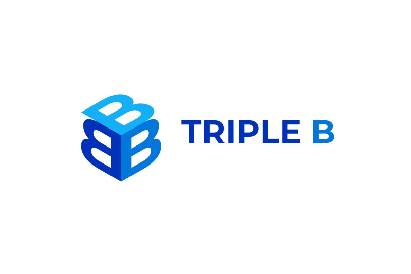 letter-b-triple-vector-template-logo-design