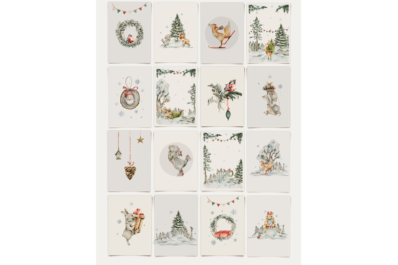 christmas-woodland-winter-forest-animals