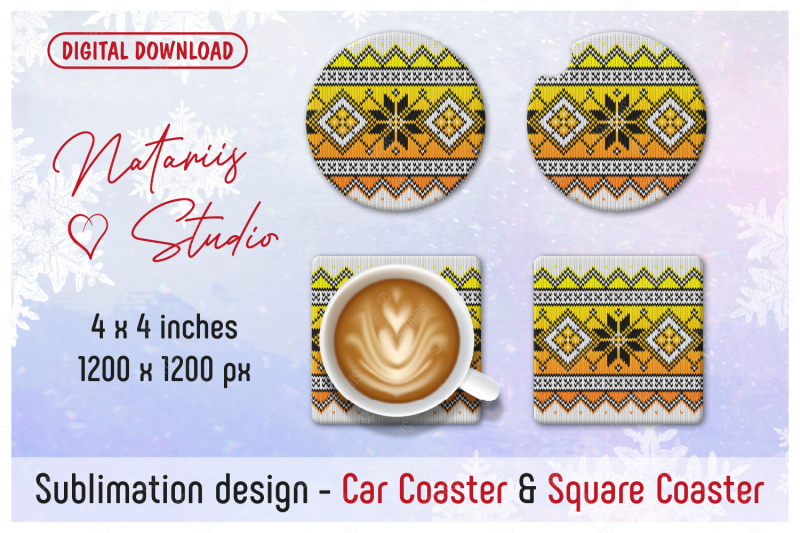 christmas-knitted-pattern-coaster-sublimation-template