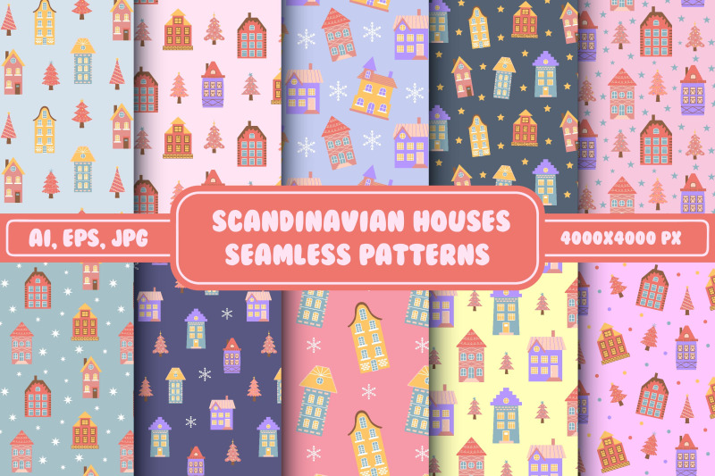 scandinavian-houses-seamless-patterns