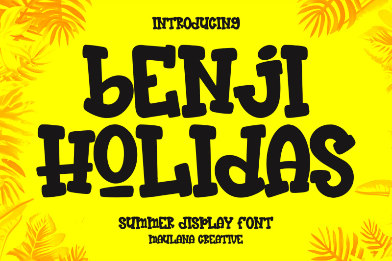 benji-holidas-summer-display-font