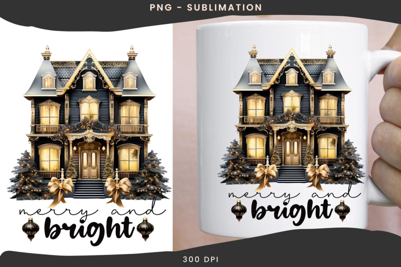 christmas-scene-png-merry-and-bright-fairy-house