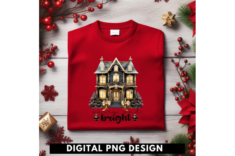 christmas-scene-png-merry-and-bright-fairy-house