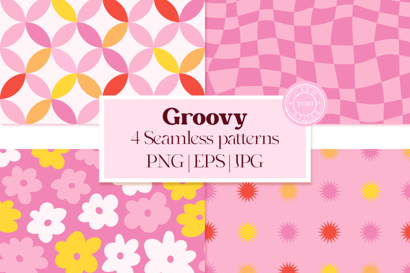 pink-digital-paper-bundle-groovy-seamless-patterns