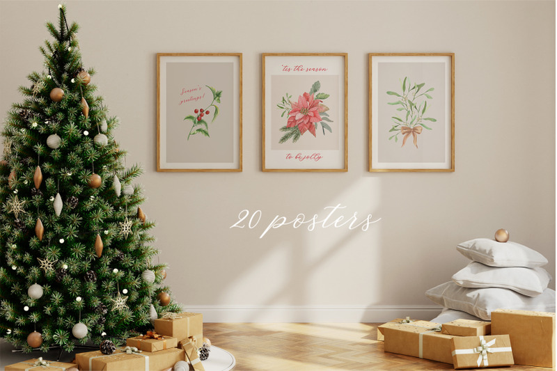 20-merry-christmas-posters-modern-watercolor-clipart-in-jpeg