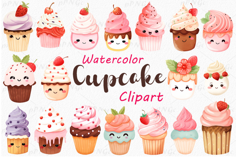 watercolor-cupcake-clipart