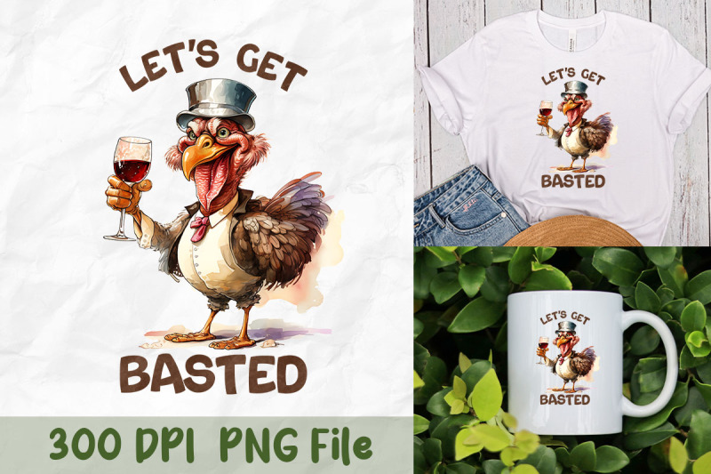 get-basted-funny-turkey-png