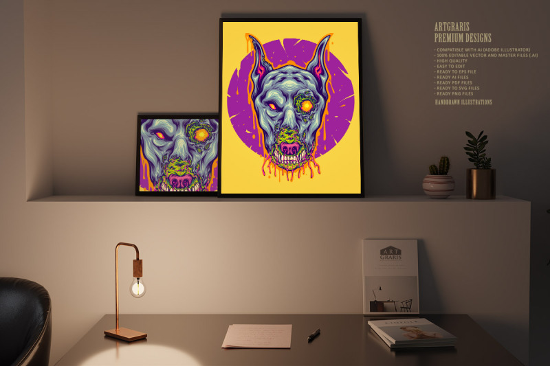 scary-zombie-hound-abstract-ornamental