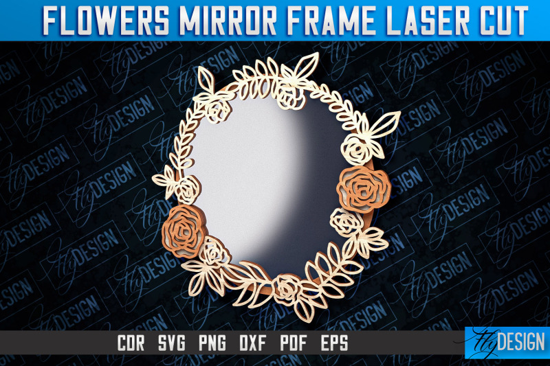 flowers-mirror-frame-laser-cut-svg-home-design-laser-cut-svg-design