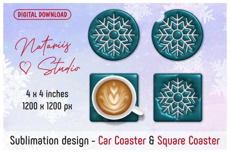 christmas-puffy-snowflake-2-coaster-sublimation-templates