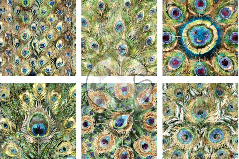 peacock-feathers-watercolor-background-textures