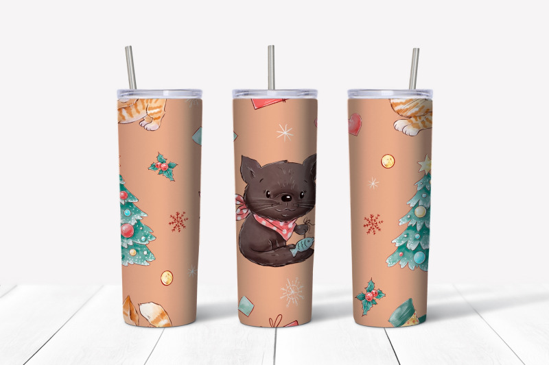 christmas-sublimation-design-skinny-tumbler-wrap-design