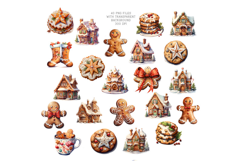 christmas-gingerbread-clipart-watercolor-xmas-cookies-png