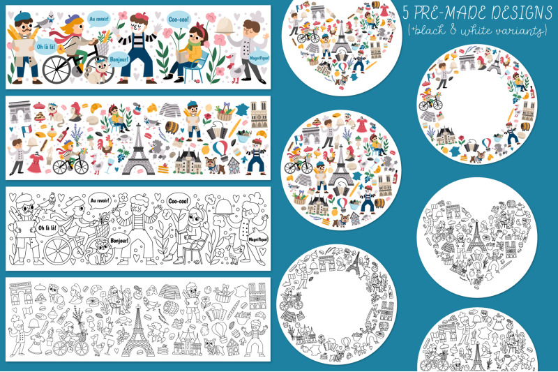beautiful-france-clipart-patterns-scenes-map