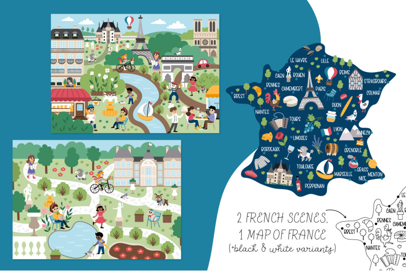 beautiful-france-clipart-patterns-scenes-map
