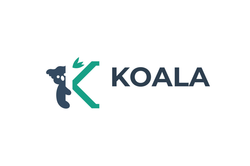 letter-k-koala-vector-template-logo-design