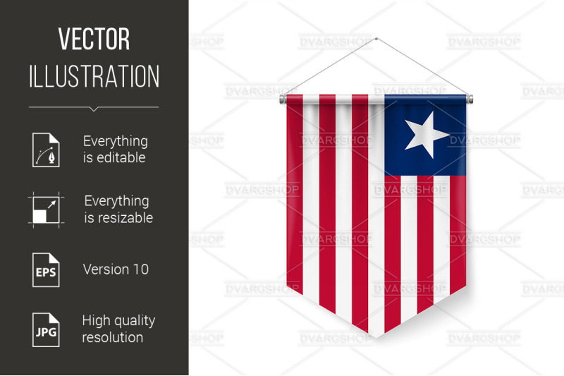 pennant-flag-icon-of-liberia