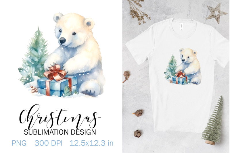 christmas-bear-sublimation-design-png