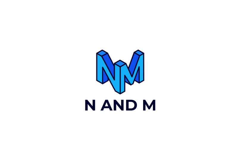 letter-n-and-m-vector-template-logo-design