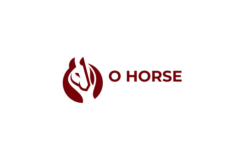 letter-o-horse-vector-template-logo-design